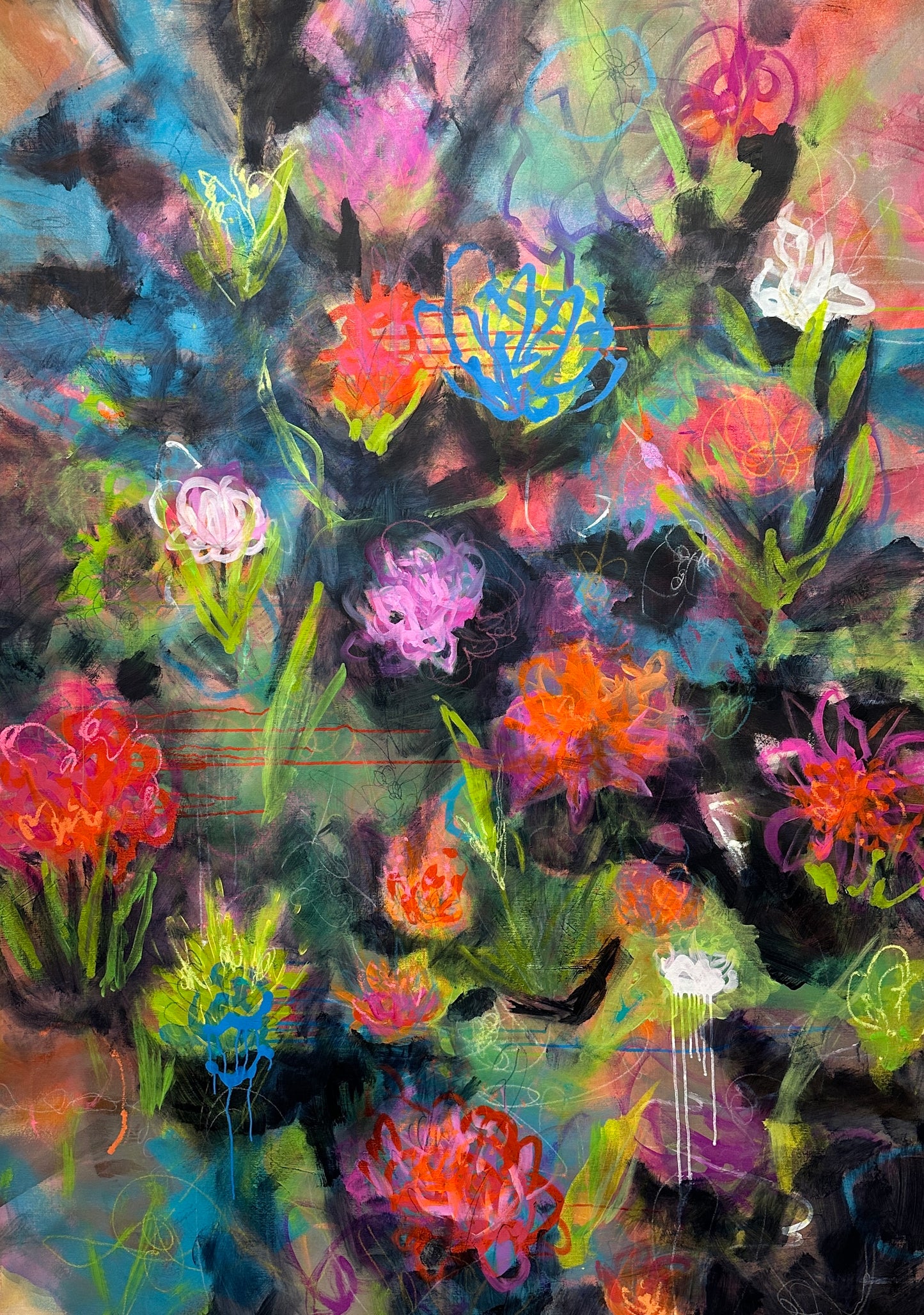 Blanket of Blooms 72x56