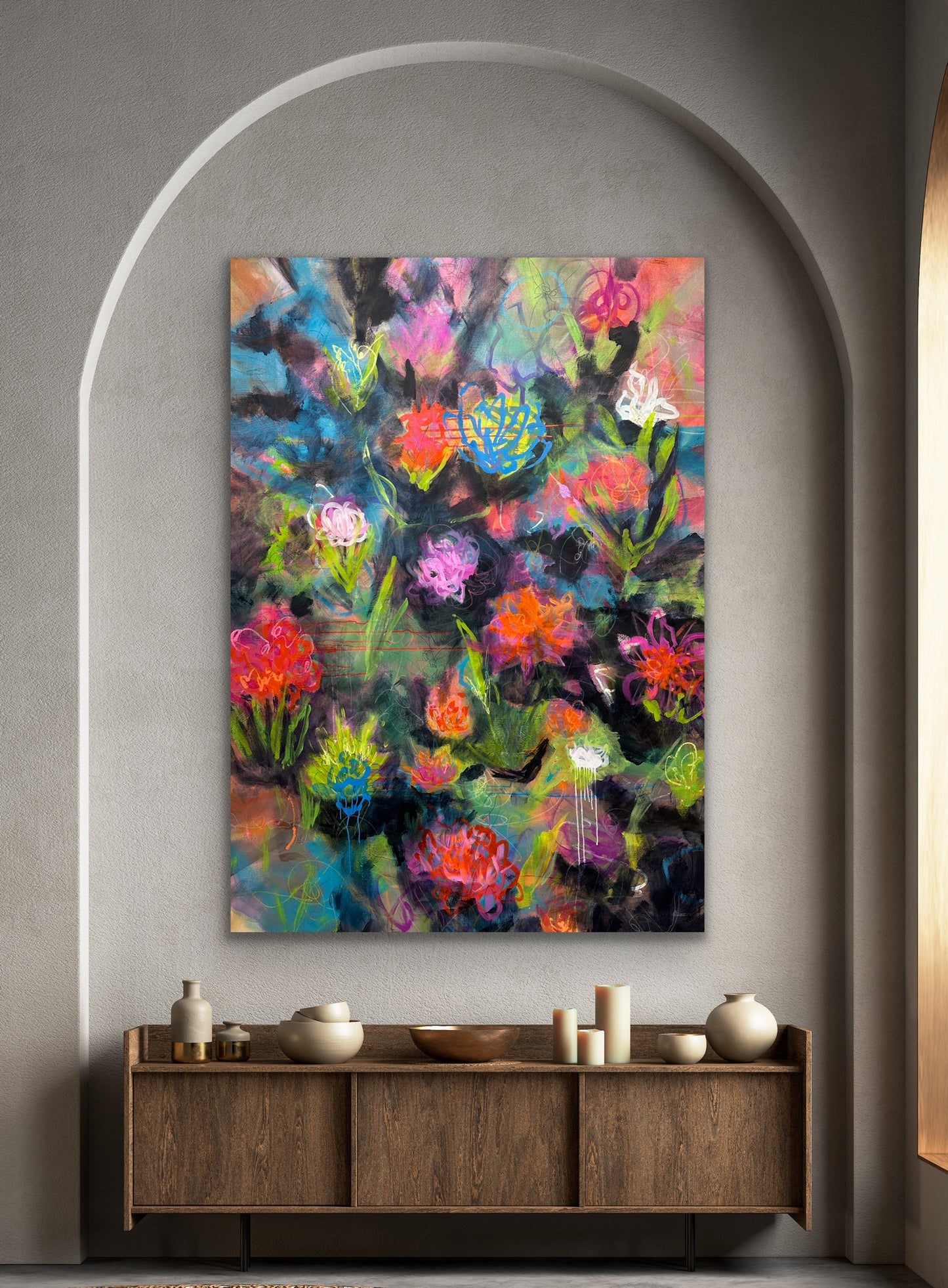 Blanket of Blooms 72x56