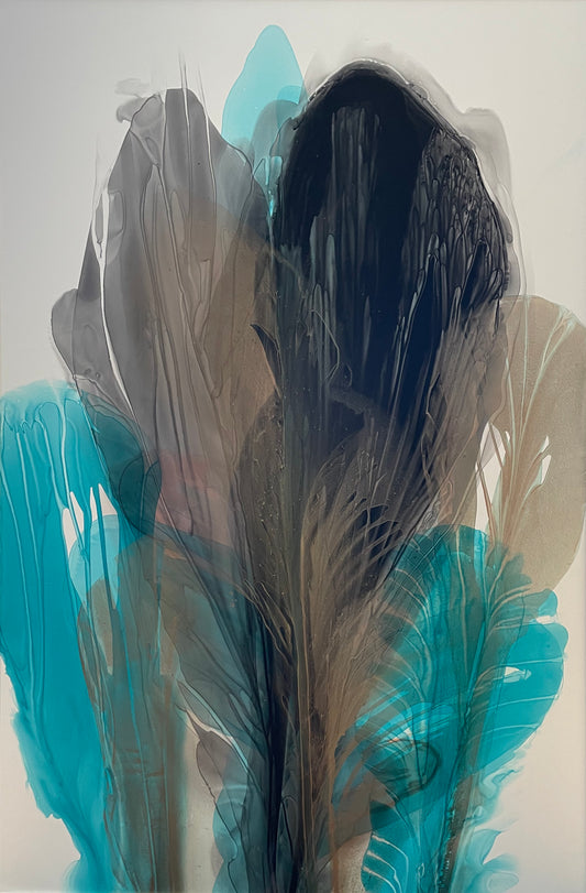 Bronze & Turquoise 40x60