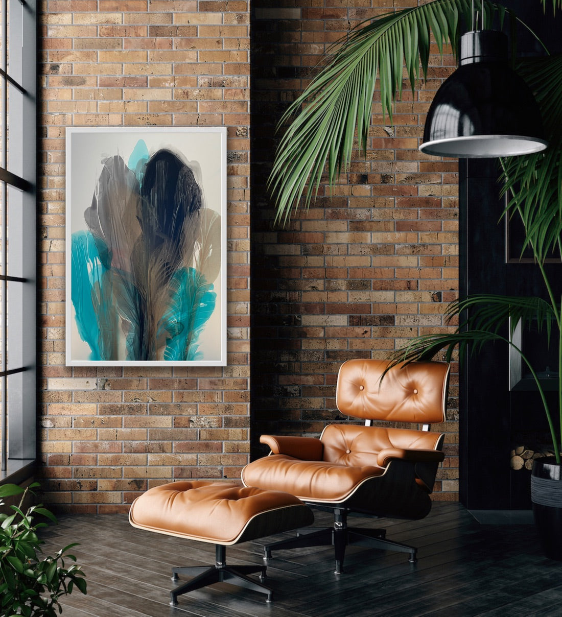 Bronze & Turquoise 40x60