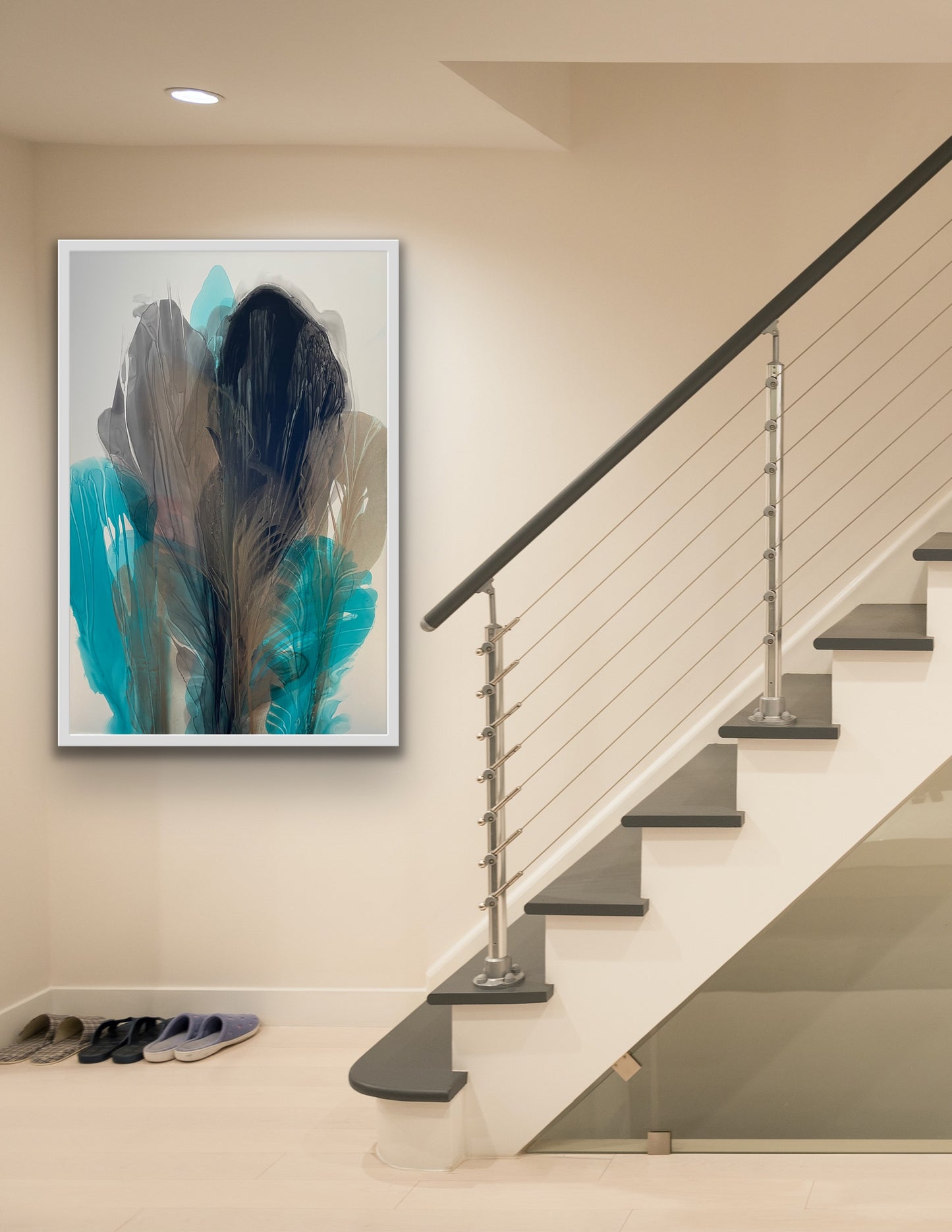 Bronze & Turquoise 40x60