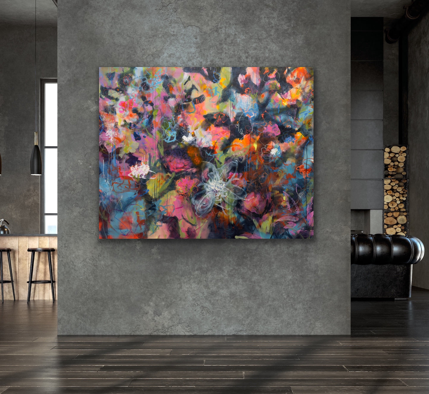 Bevy of Blooms 56x72