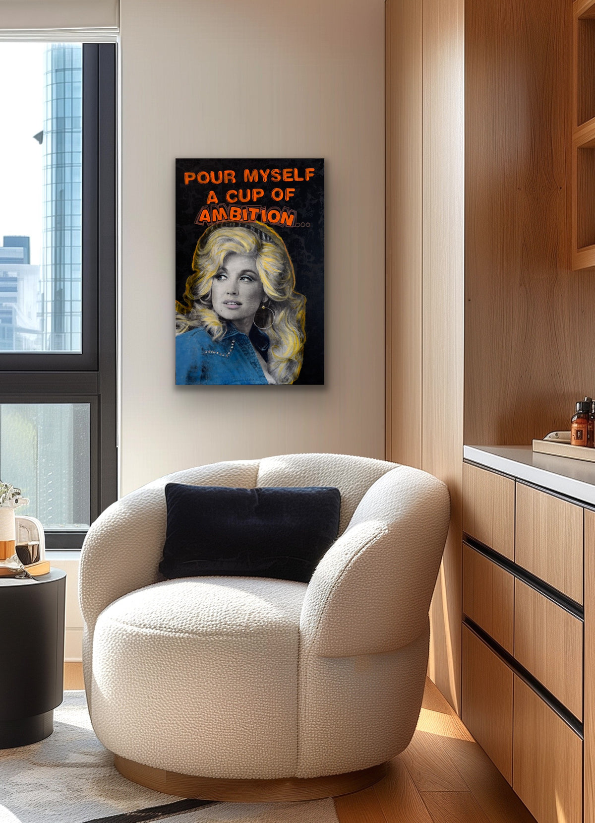 9 to 5 by Carol MacConnell shown in a room setting