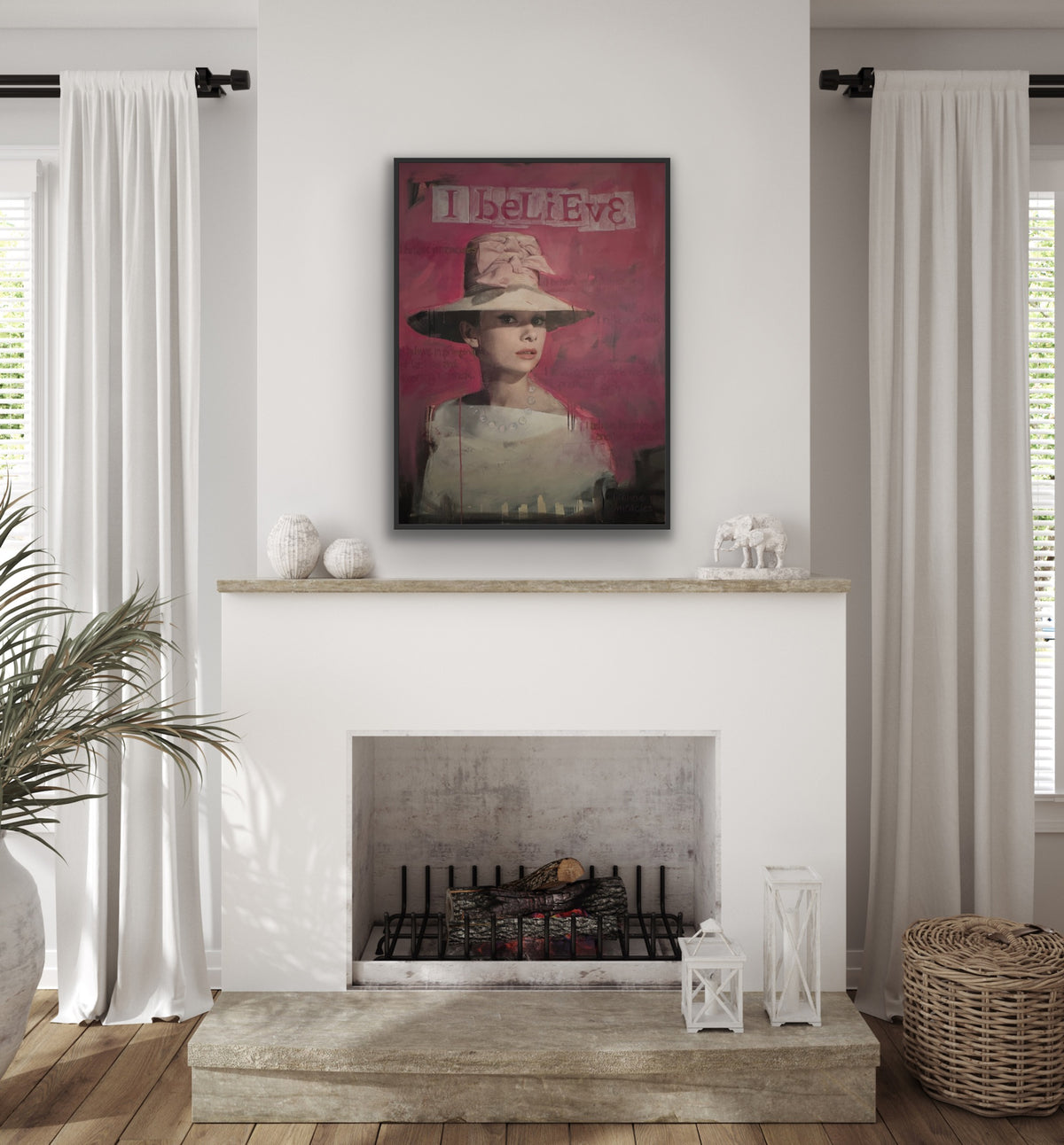 I Believe by Carol MacConnell shown in a room setting