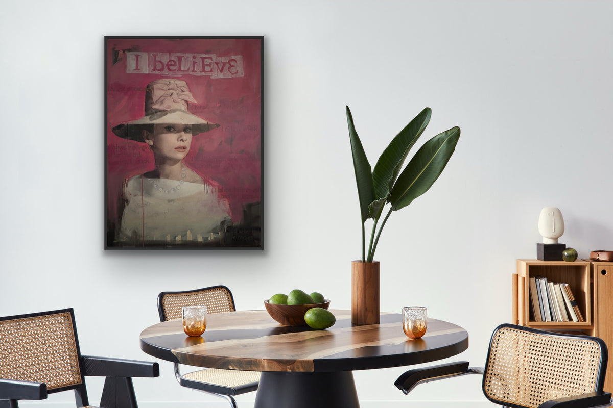 I Believe by Carol MacConnell shown in a room setting