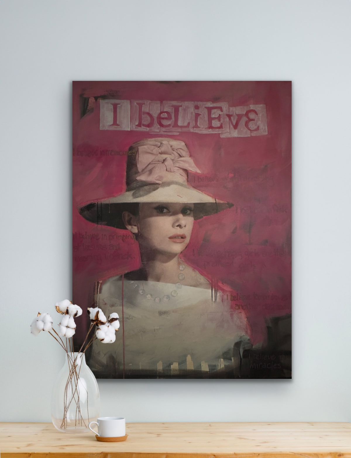 I Believe by Carol MacConnell shown in a room setting