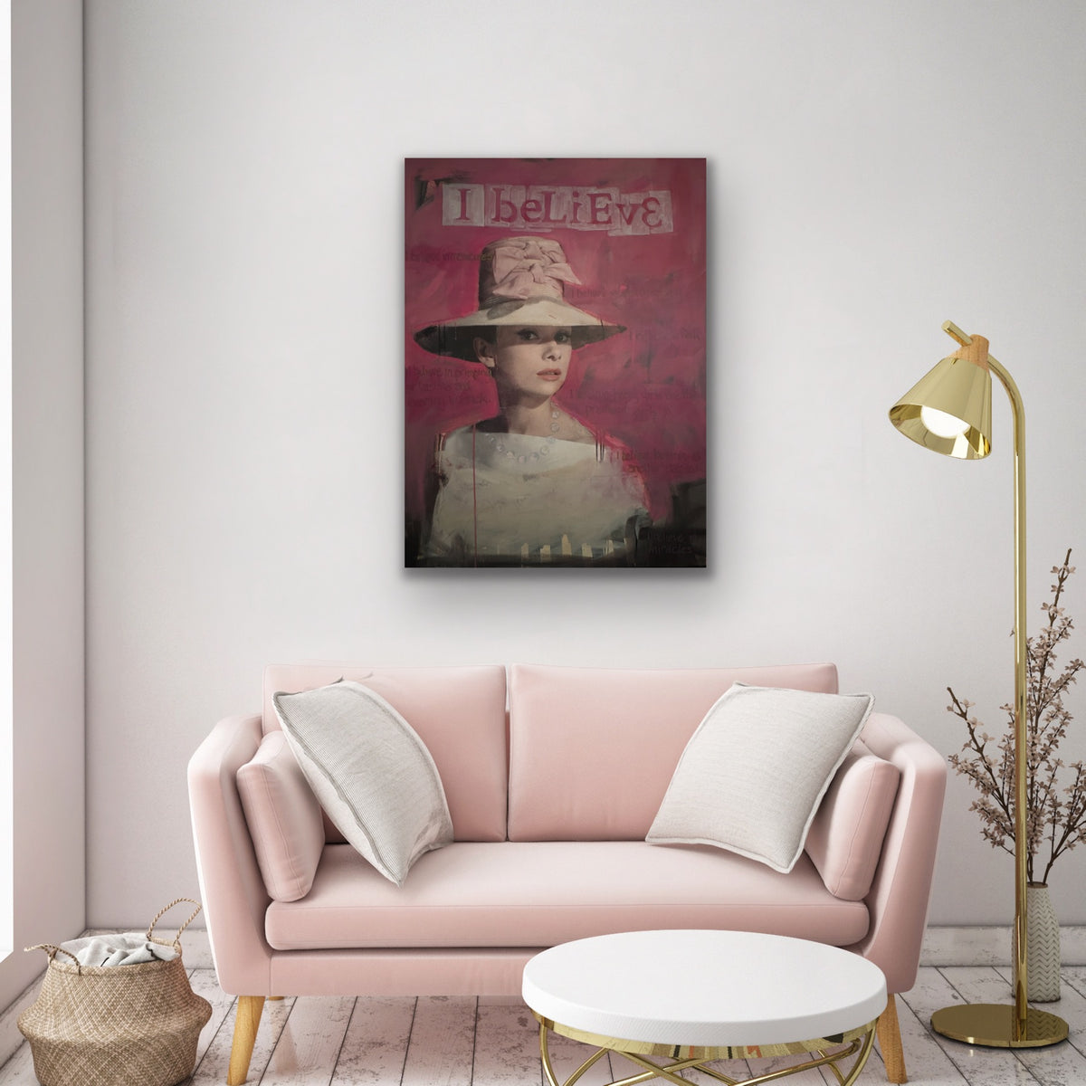 I Believe by Carol MacConnell shown in a room setting
