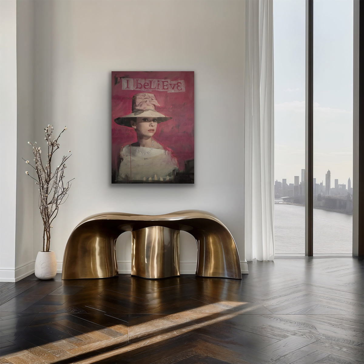 I Believe by Carol MacConnell shown in a room setting