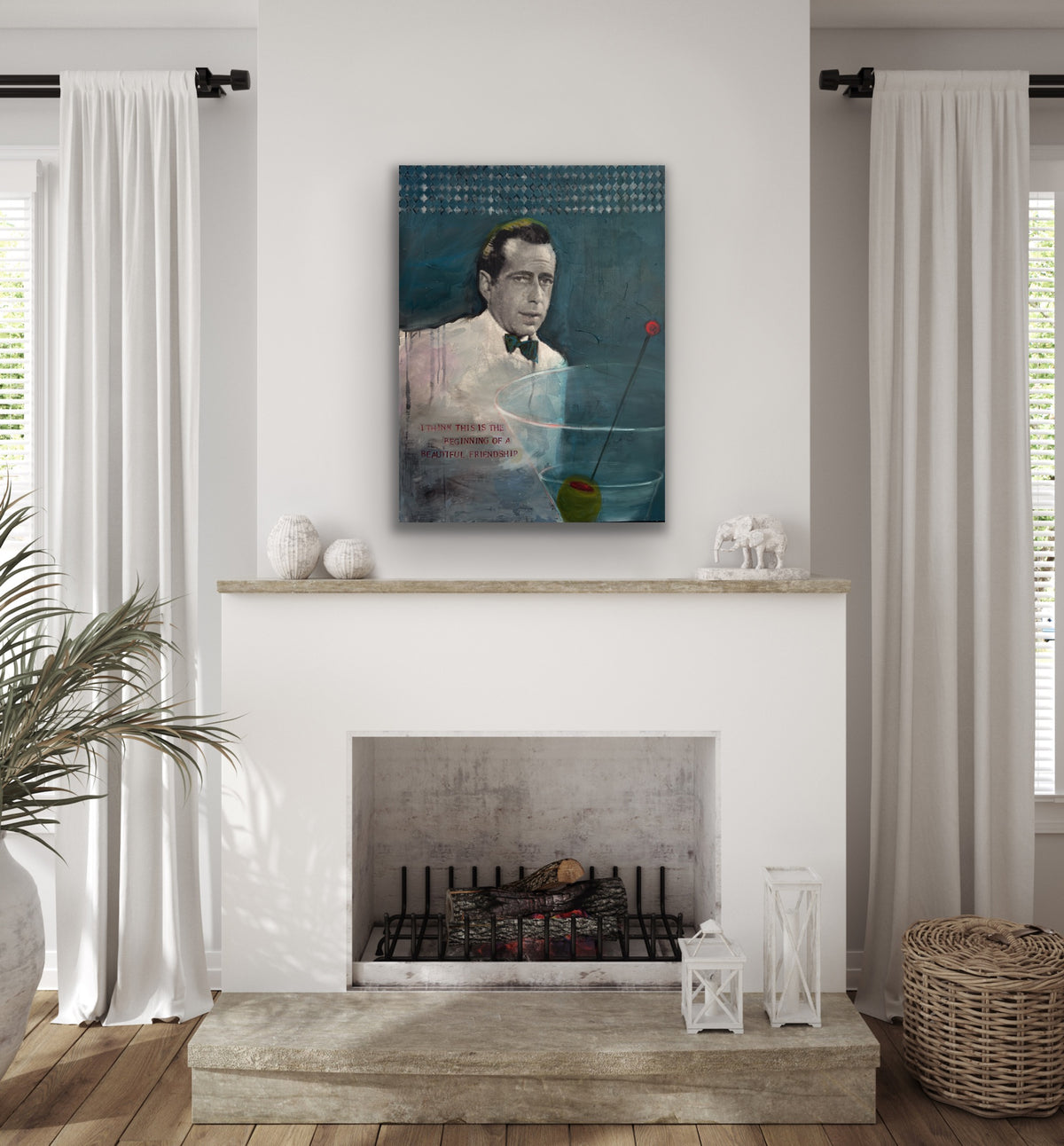Here's Looking at You by Carol MacConnell shown in a room setting