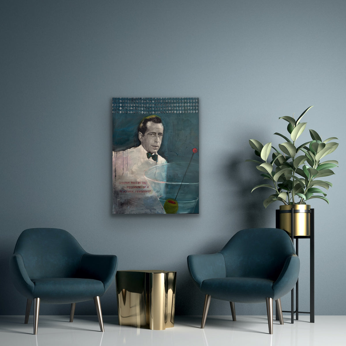 Here's Looking at You by Carol MacConnell shown in a room setting