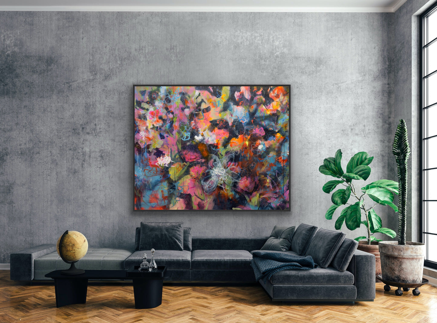 Bevy of Blooms 56x72