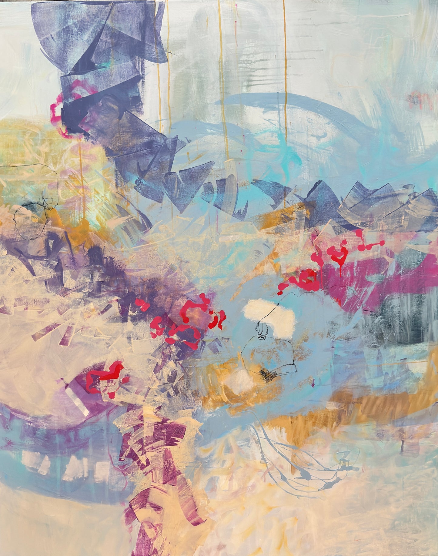 Together 60" × 48" | Hangs vertically or horizontally
