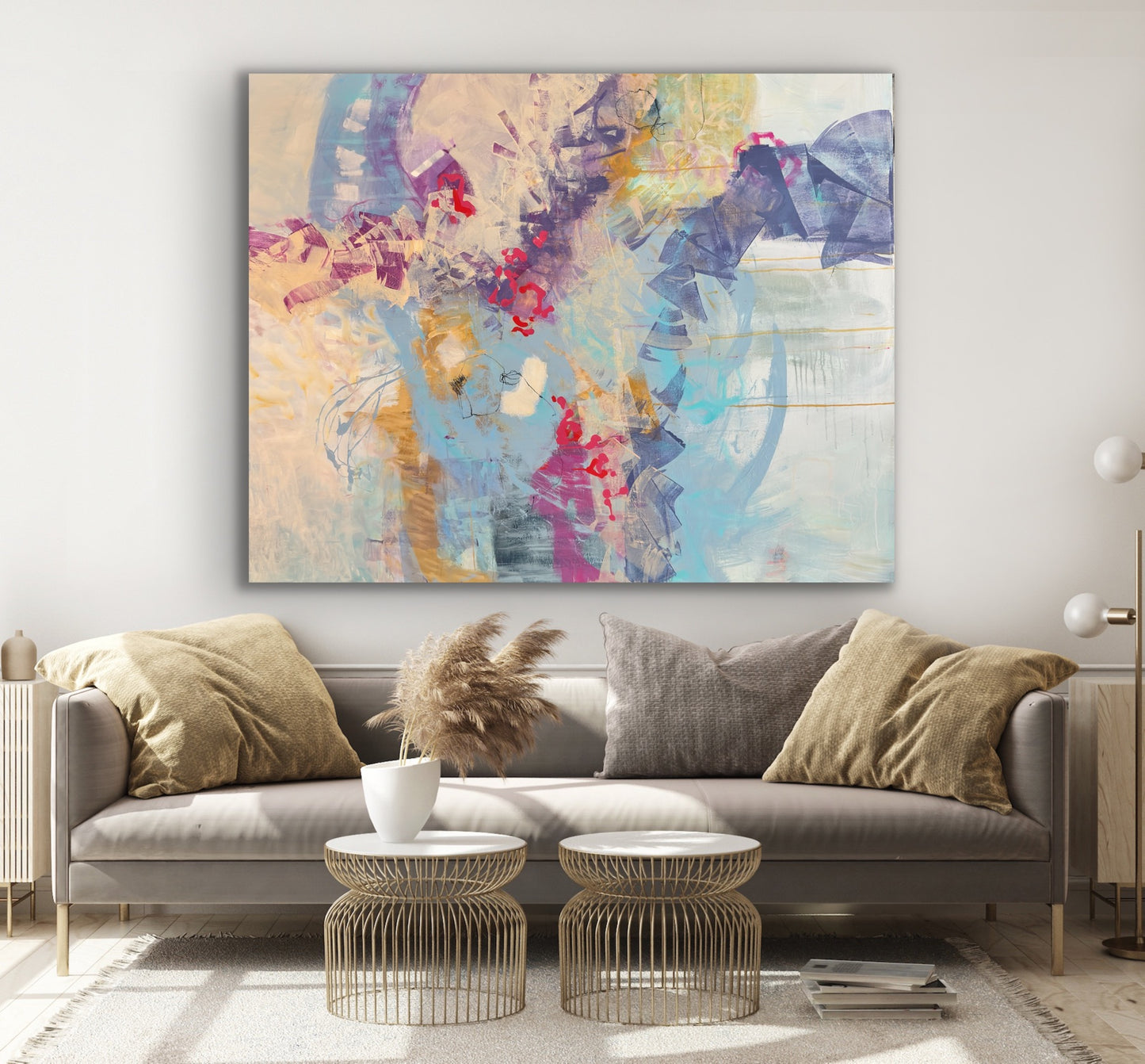 Together 60" × 48" | Hangs vertically or horizontally