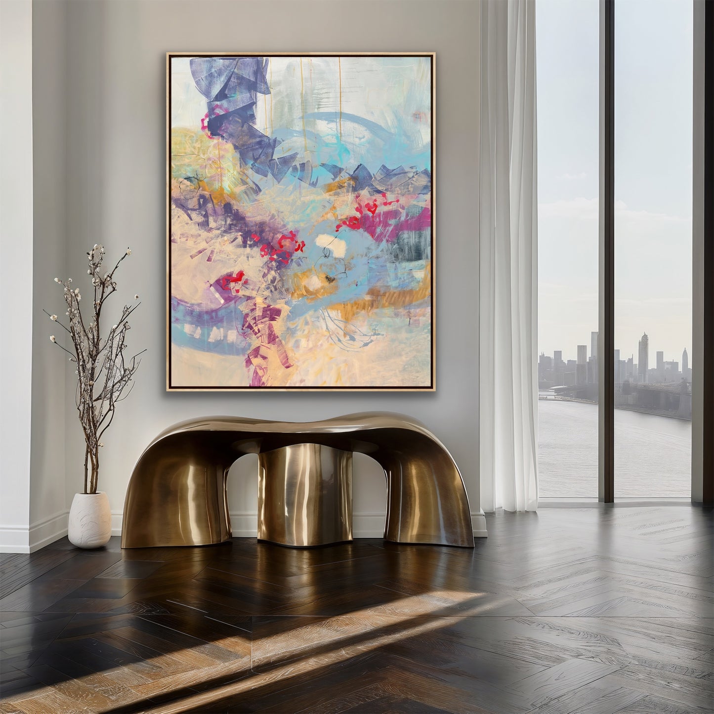 Together 60" × 48" | Hangs vertically or horizontally