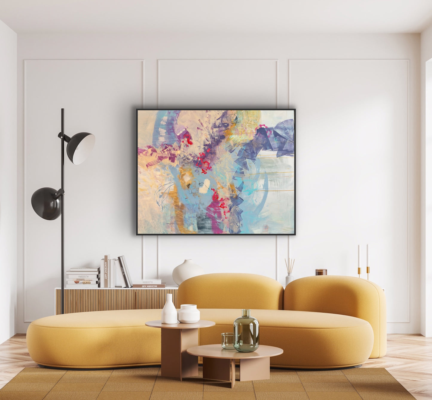 Together 60" × 48" | Hangs vertically or horizontally
